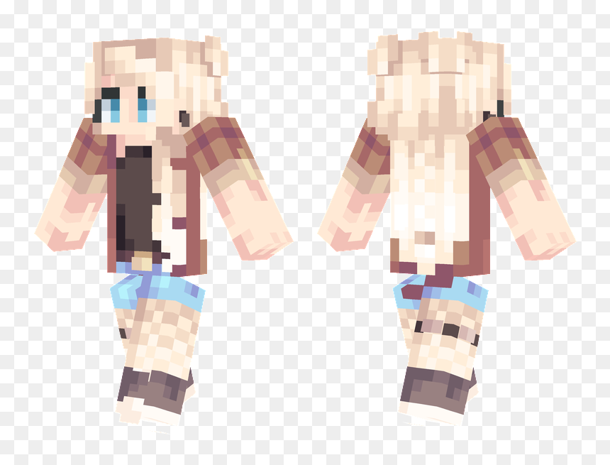 Skin Minecraft Blonde Girl, HD Png Download - blonde girl png