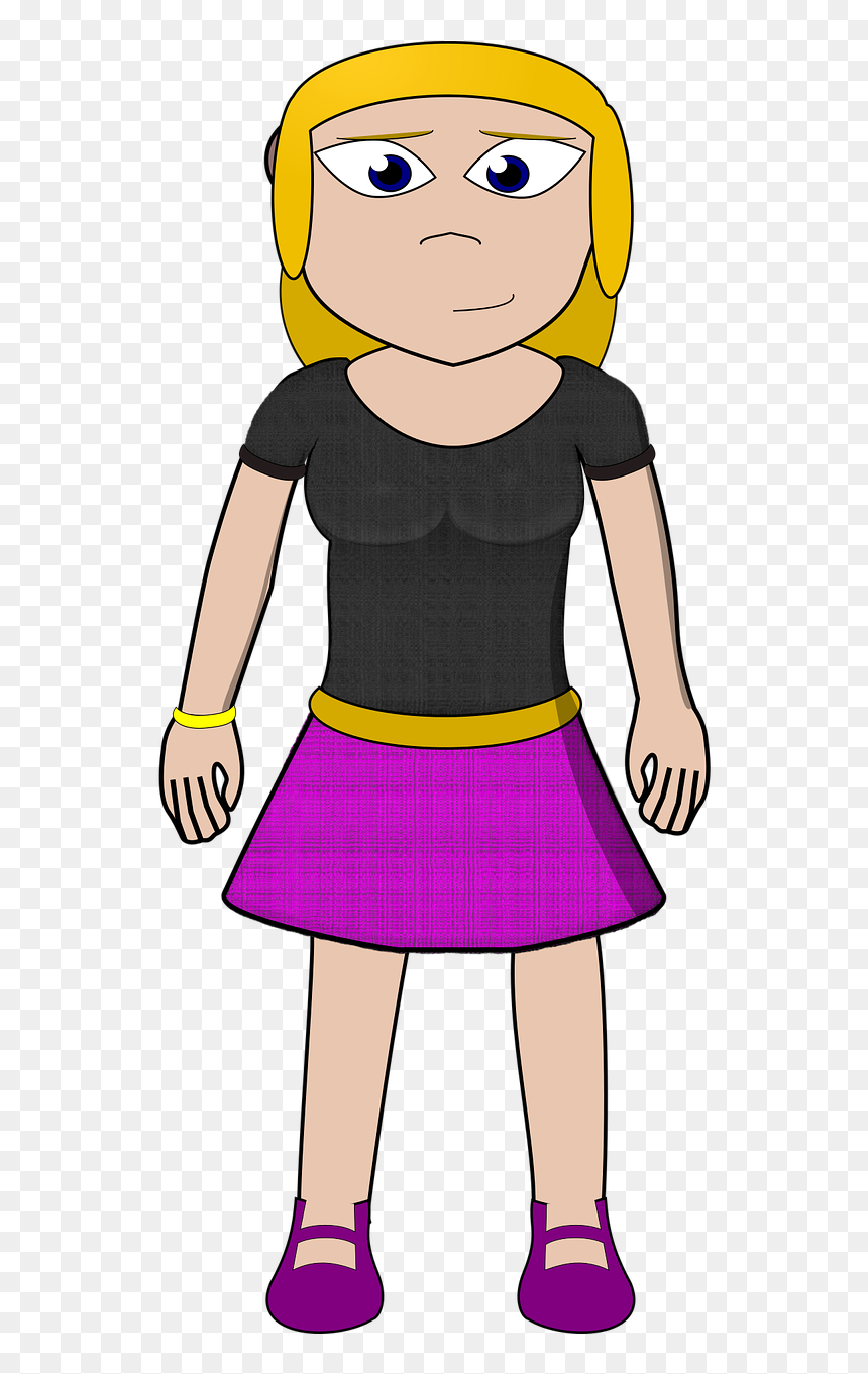 Girl Graphic Blonde, HD Png Download - blonde girl png