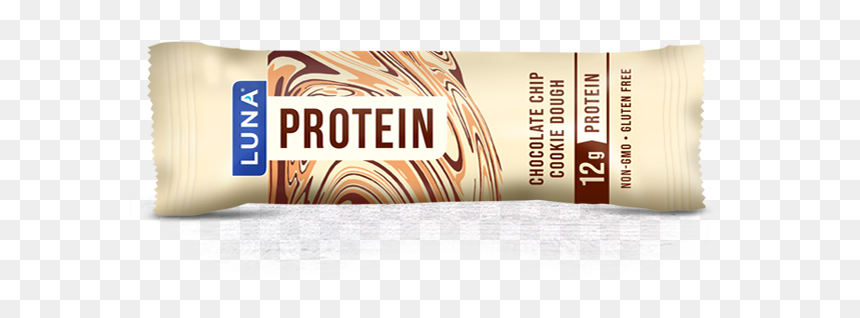 Chocolate Chip Cookie Dough Packaging - Luna Cookie Dough Protein Bar, HD Png Download - chocolate chips png
