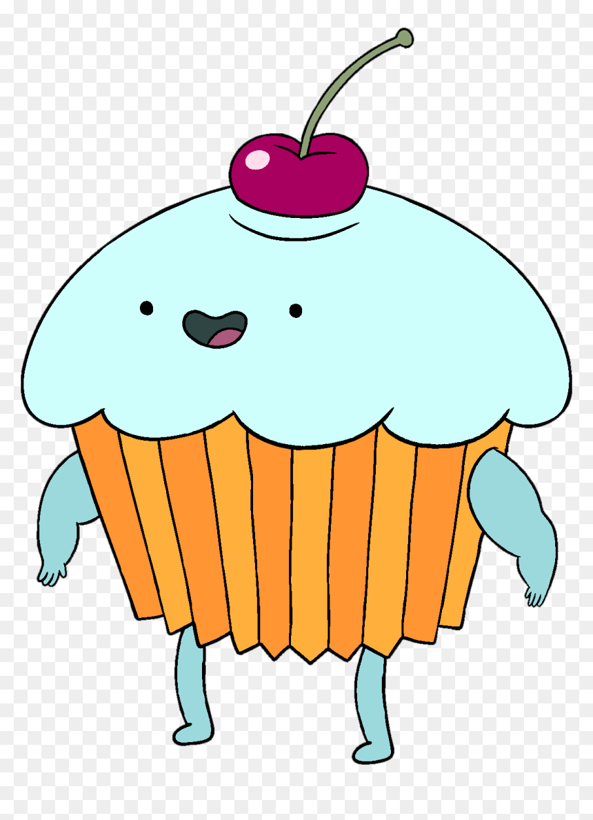 Adventure Time Cupcake With Cherry On Top Clip Arts - Adventure Time Characters Food, HD Png Download - cupcake vector png