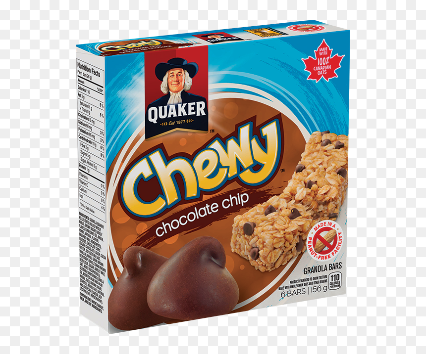 Quaker Chewy® Chocolate Chip Granola Bars - Barre Tendre Pepite Chocolat, HD Png Download - chocolate chips png
