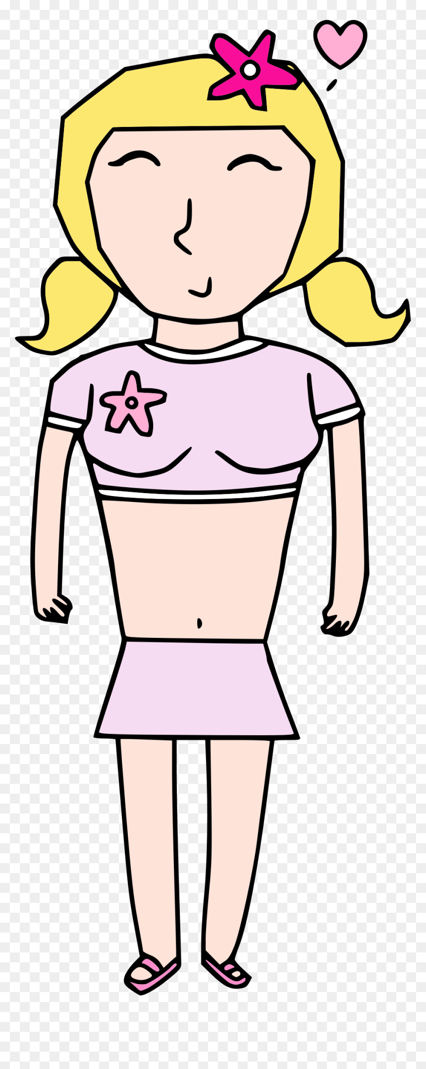 Cartoon Teenage Girl Face Clipart, HD Png Download - teenage girl png