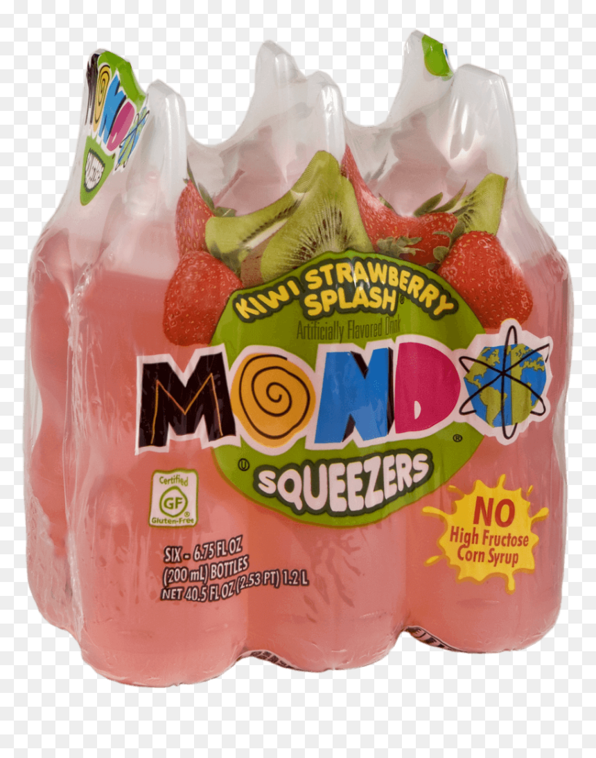Mondo Kiwi Strawberry Splash - Strawberry, HD Png Download - fruit splash png