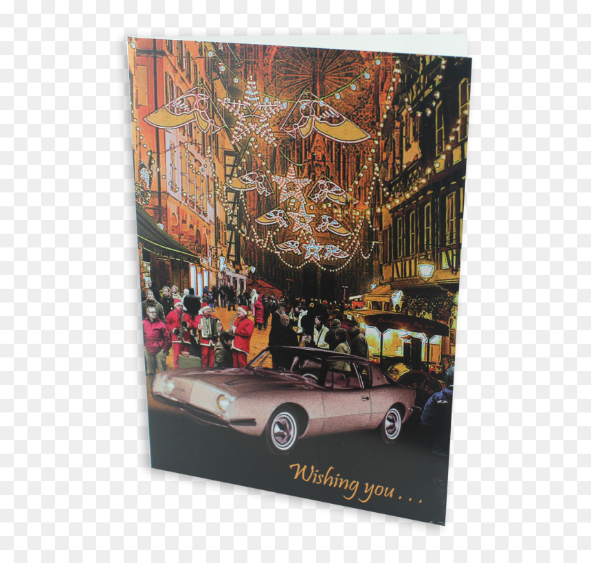 1963 Gold Avanti Christmas Card - Avanti Christmas Cards, HD Png Download - christmas card png