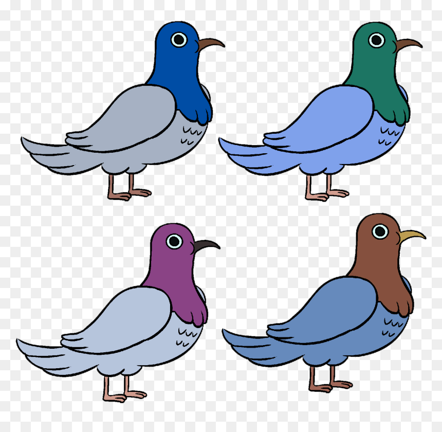 Feet Clipart Pigeon - Space Chickens Bravest Warriors, HD Png Download - dove.png