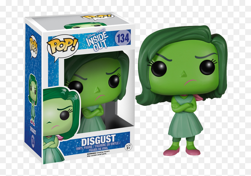 Disgust Pop Vinyl Figure - Inside Out Funko Pop, HD Png Download - inside out disgust png