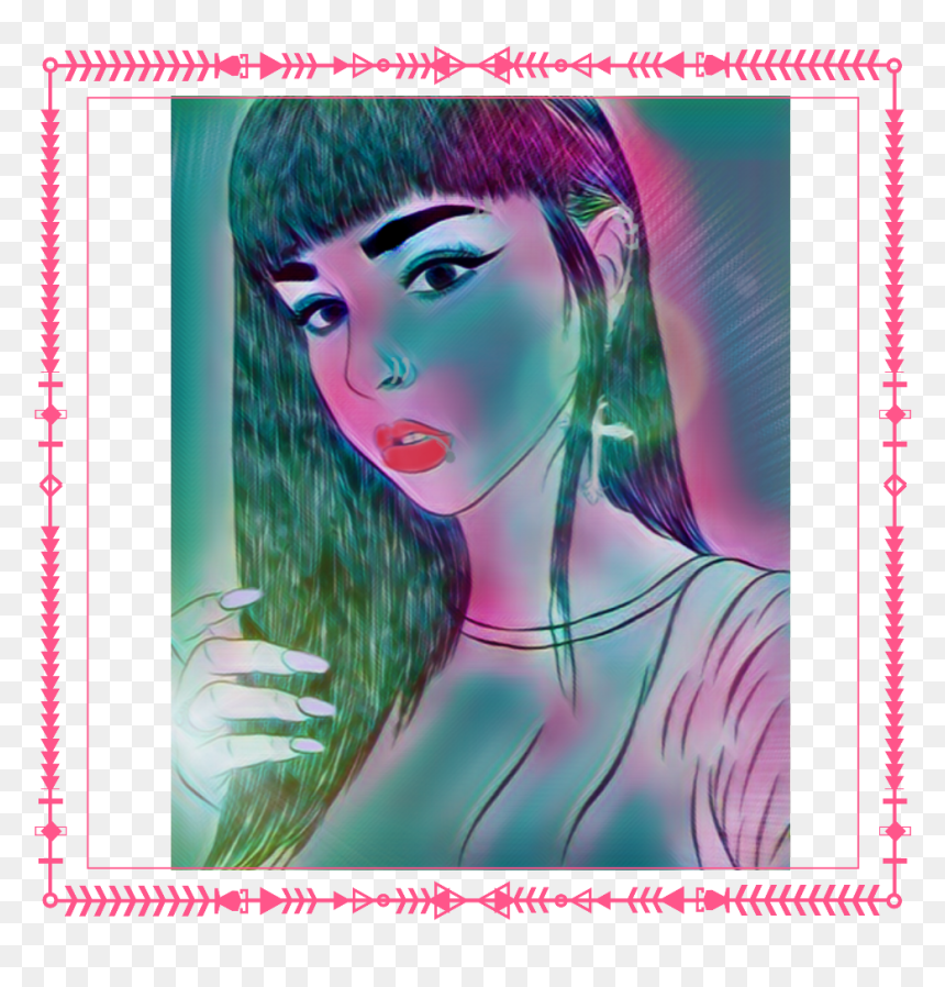 Edit Cute Art Piercings Enhancement Cute - Girl, HD Png Download - cute girl png