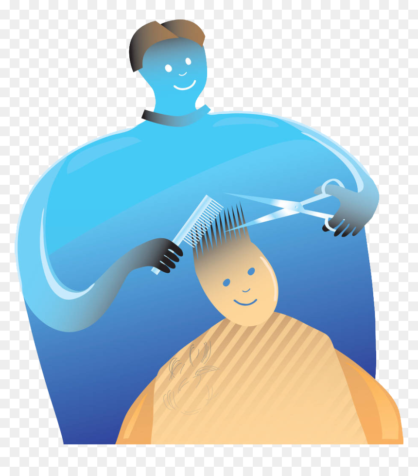 Comb Barber Hairdresser Illustration - Barber, HD Png Download - hairdresser png