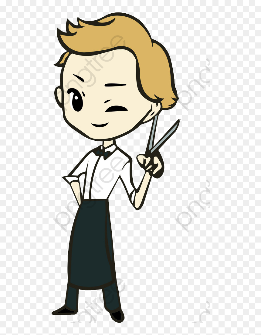 Hair Dresser Clip Art - ช่าง ตัดผม รูป การ์ตูน, HD Png Download - hairdresser png