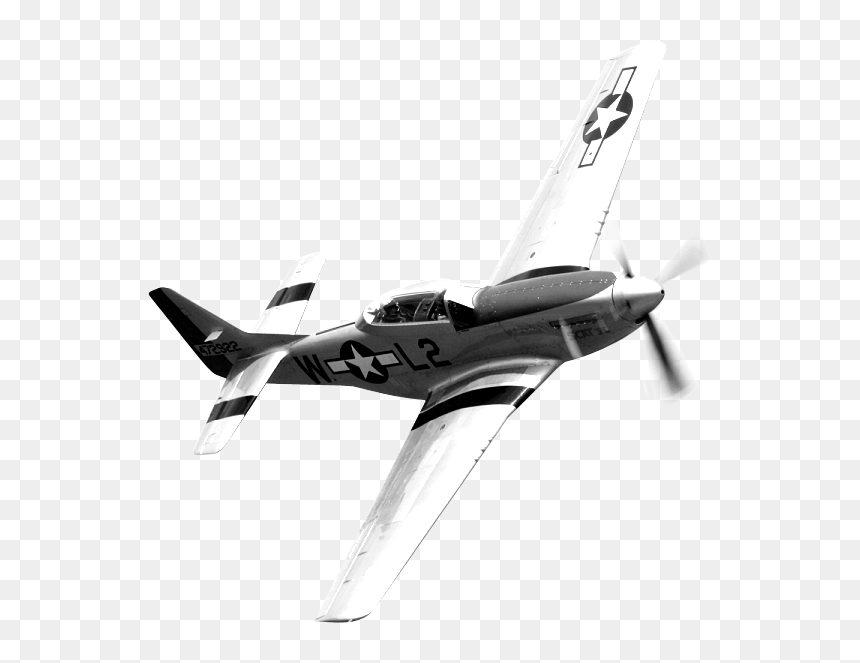 Aviones De La Segunda Guerra Mundial Png , Png Download - P51 Mustang White Background, Transparent Png - aviones png