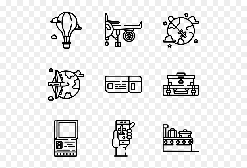 Aviation - Landscape Icon, HD Png Download - aviones png