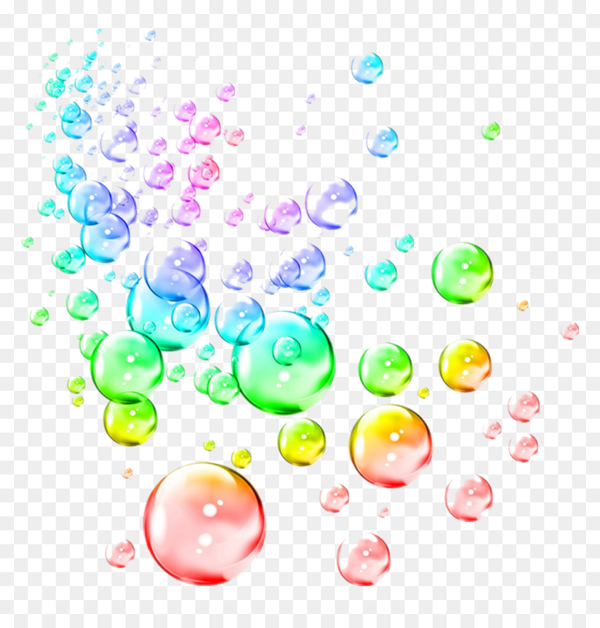 Bubble Clipart Colorful - Soap Bubbles, HD Png Download - bubbles background png