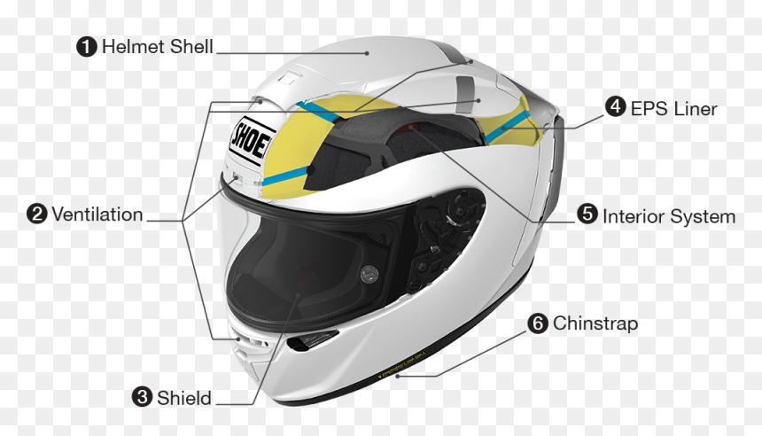 Motorcycle Helmet Parts, HD Png Download - motorcycle helmet png
