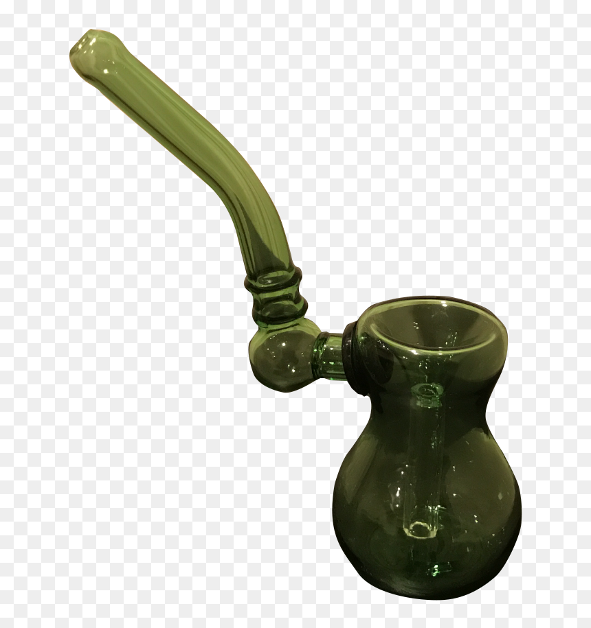 Green Glass Smoking Pipe, HD Png Download - smoking pipe png