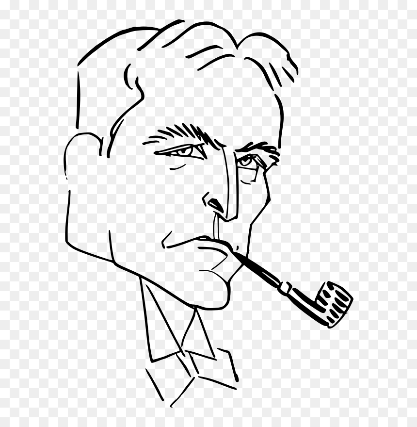 Man With Pipe - Illustration, HD Png Download - smoking pipe png