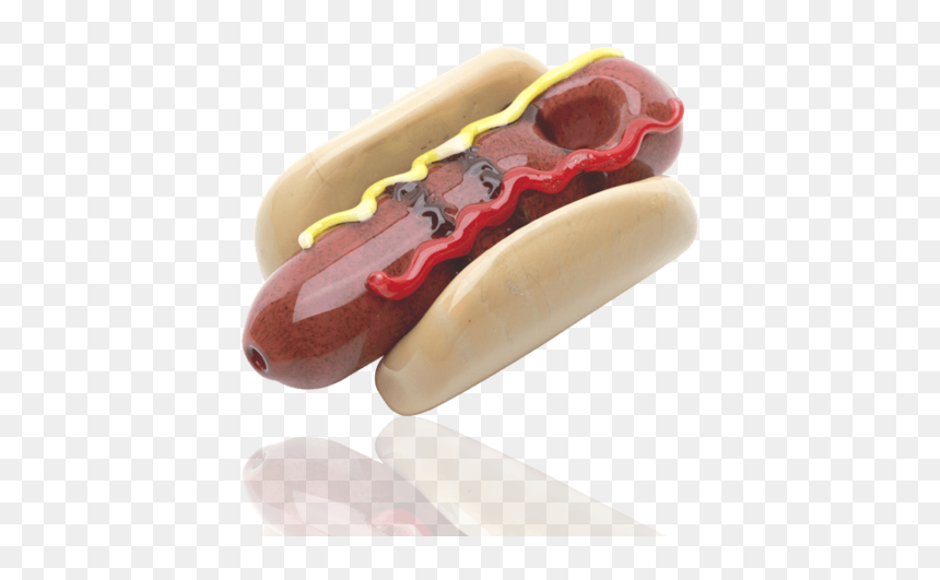 Glass Hot Dog Pipe, HD Png Download - smoking pipe png