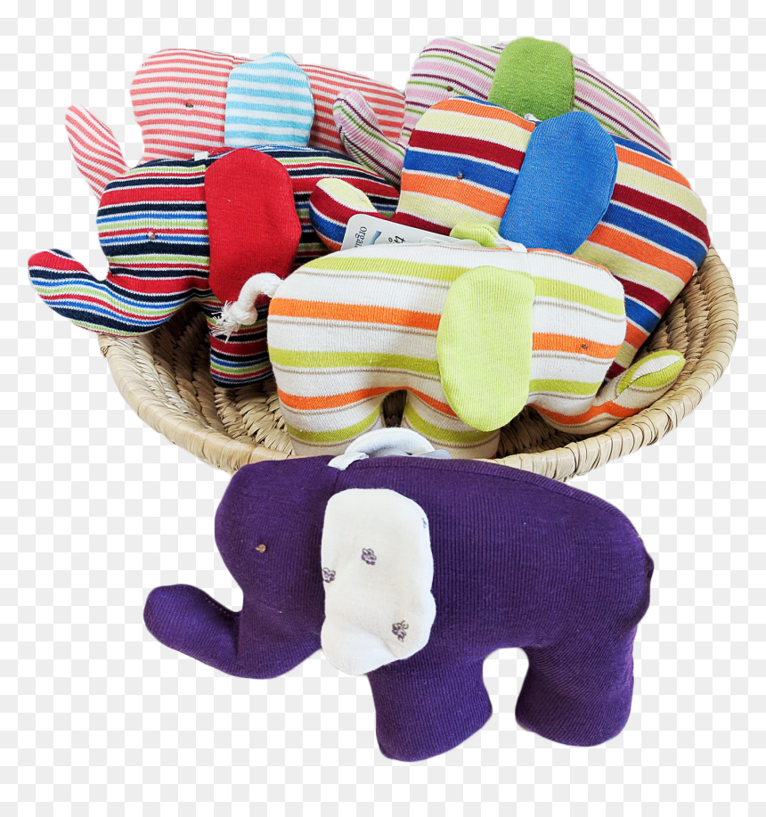 Scrappy Elephant - 1 Piece - Plush, HD Png Download - baby toy png