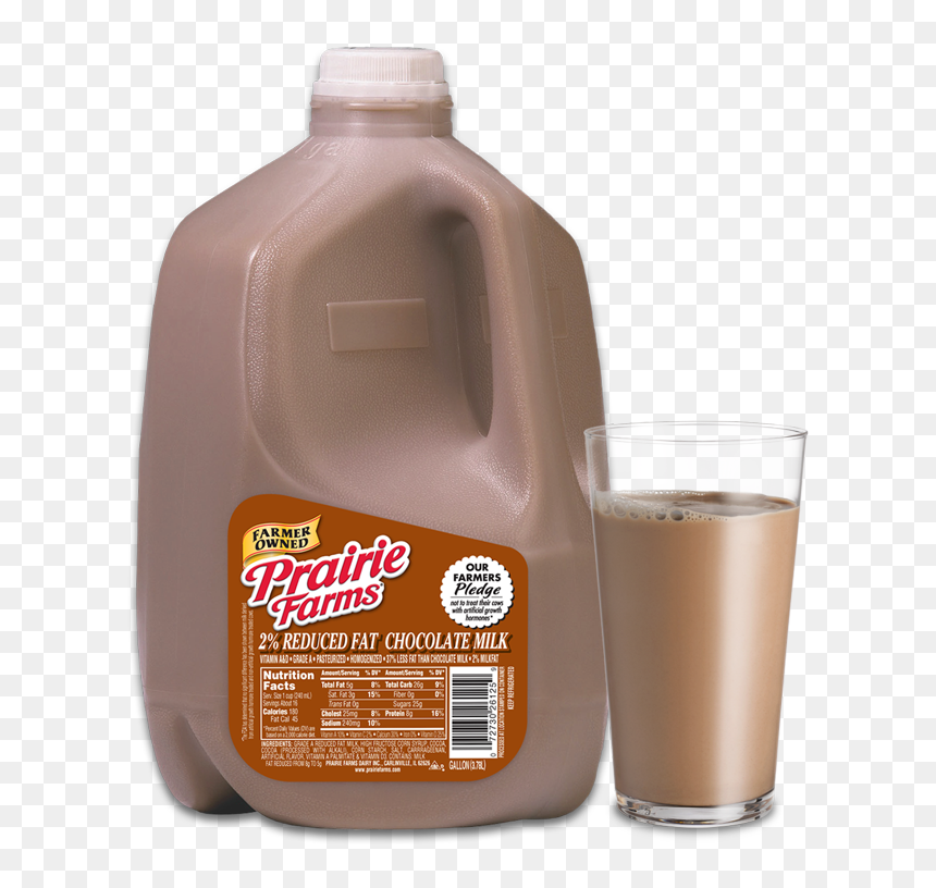 2 Percent Chocolate Milk - Prairie Farms Premium Chocolate Milk, HD Png Download - milk gallon png