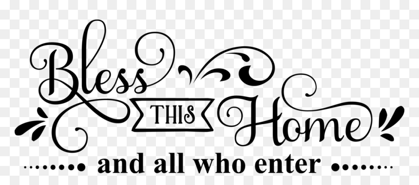 Bless This House Stencils, HD Png Download - enter png