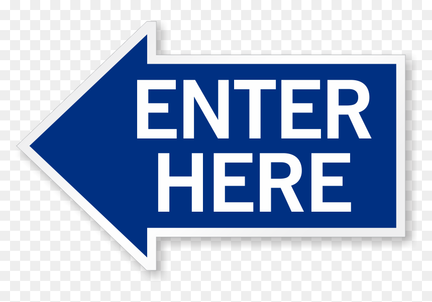 Sign, HD Png Download - enter png