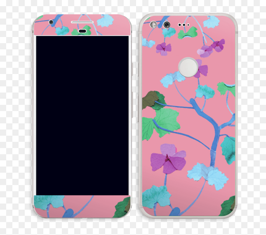 Pink & Colorful Flowers Skin Pixel - Iphone, HD Png Download - colorful flowers png