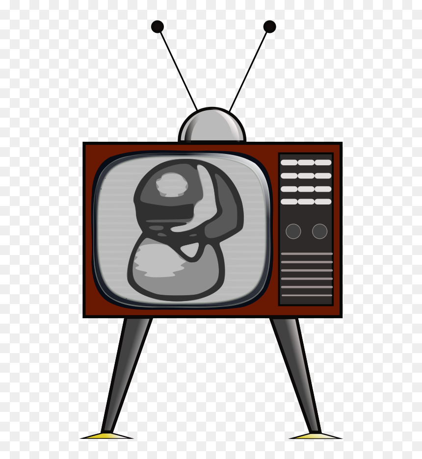 Tv Tegning, HD Png Download - old tv png