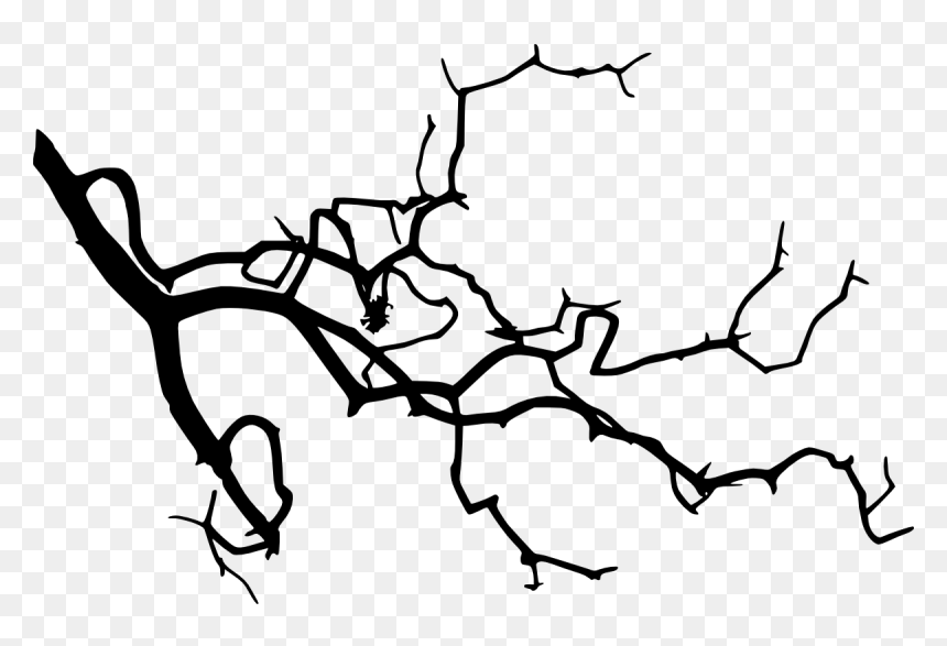 Tree Branches Silhouette Png, Transparent Png - branch png