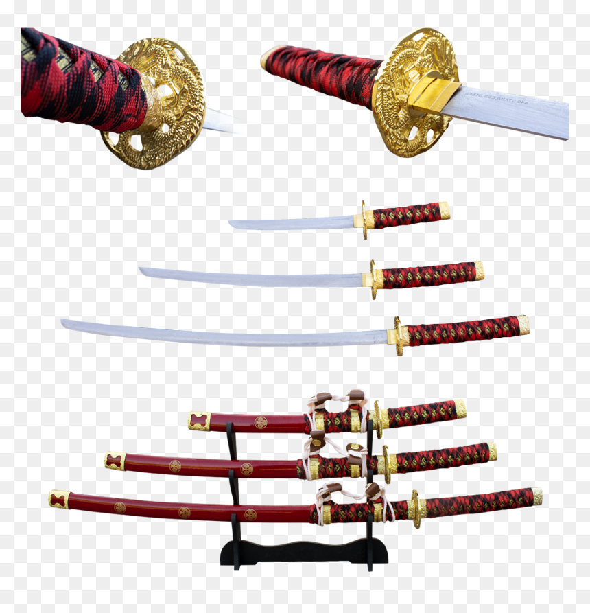 Katana Sword Set, HD Png Download - katana png