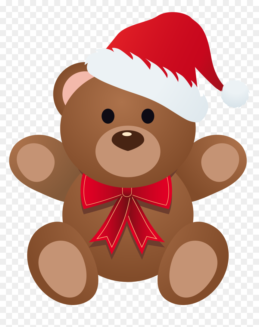 Christmas Teddy Bear Clipart, HD Png Download - teddy bear png