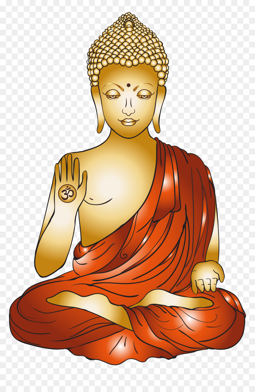 Meditating Clipart Of Buddha, HD Png Download - saraswati png