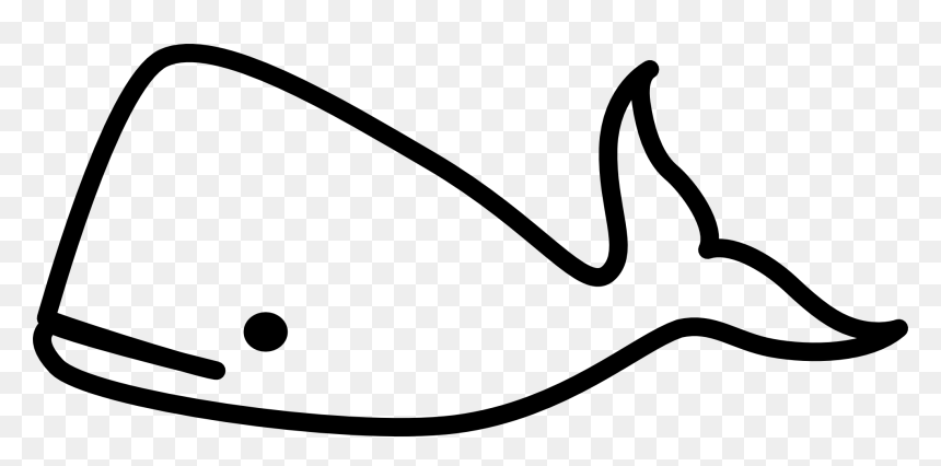 Black And White Whale Clipart, HD Png Download - underline png