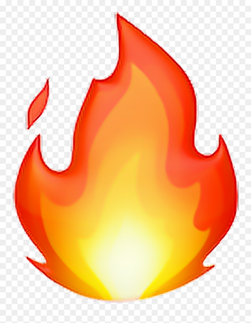 Fire Emoji, HD Png Download - iphone emoji faces png