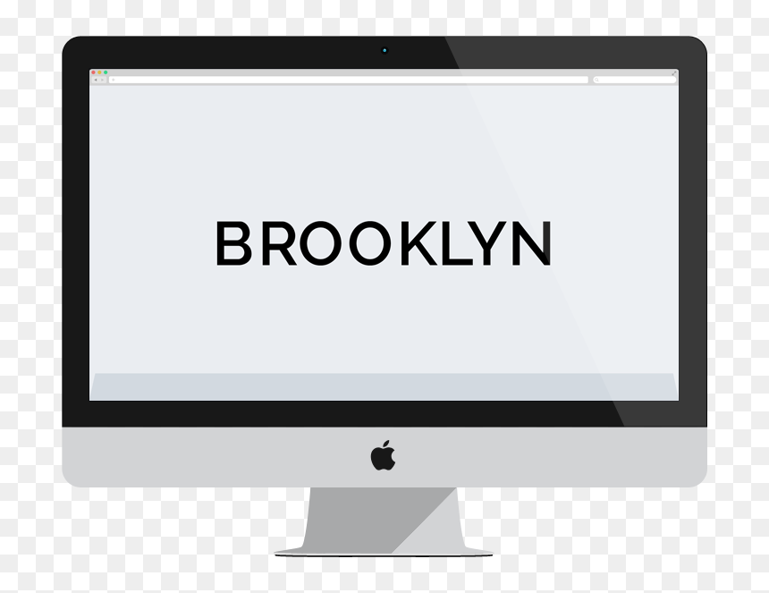 Flat Imac Mockup Png, Transparent Png - imac png