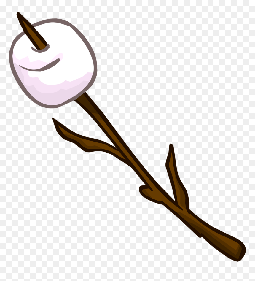 Marshmallow On A Stick Clipart, HD Png Download - campfire png