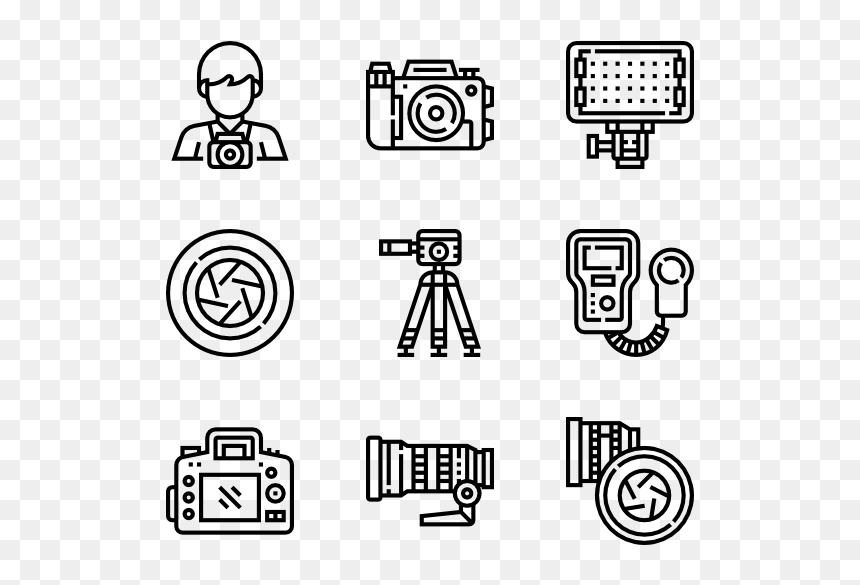Corruption Icons, HD Png Download - camera lens png