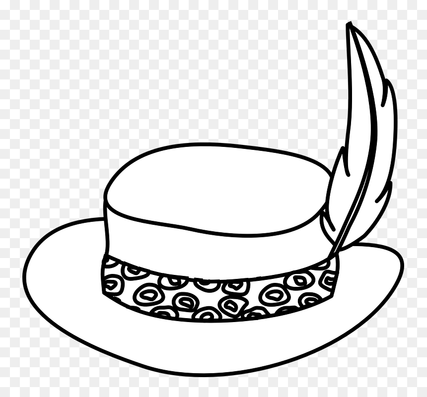 Outline Image Of Hat, HD Png Download - chef hat png