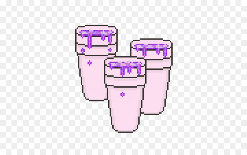 Purple Drank Pixel, HD Png Download - lean png
