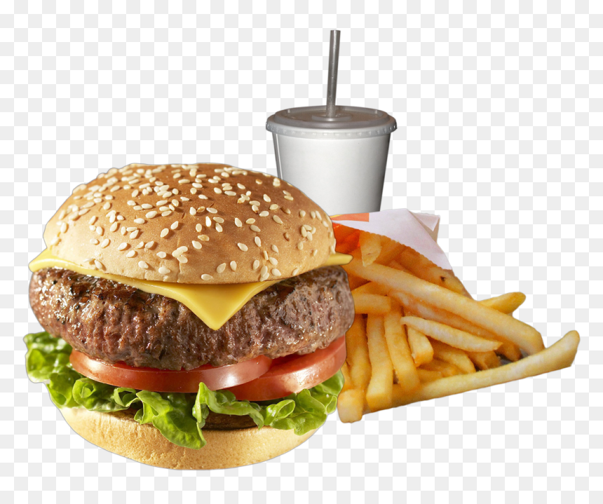 Cheeseburger With Lettuce And Tomatoes, HD Png Download - lean png