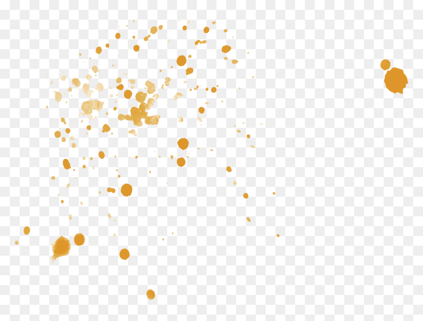 Orange Watercolor Dots, HD Png Download - dots png