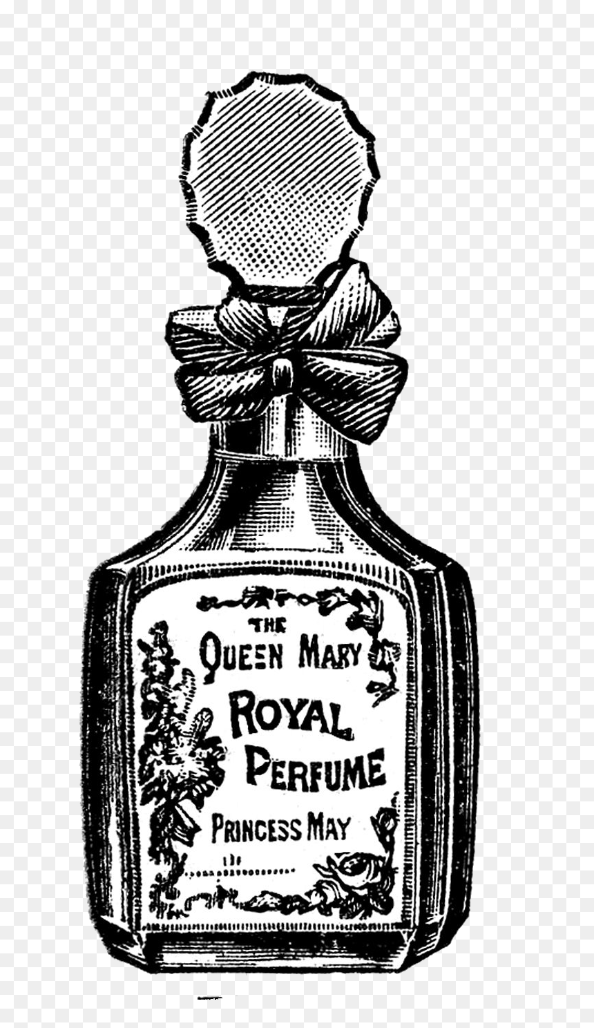 Vintage Perfume Bottle Transparent Background, HD Png Download - bottle png