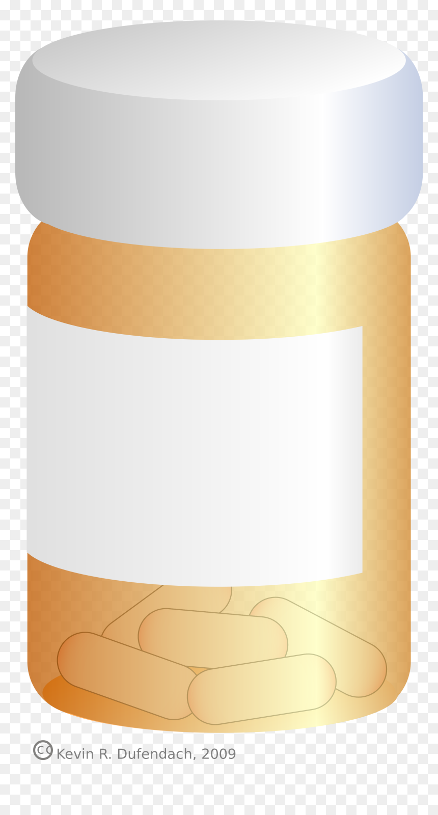 Orange Medicine Bottle Transparent, HD Png Download - bottle png