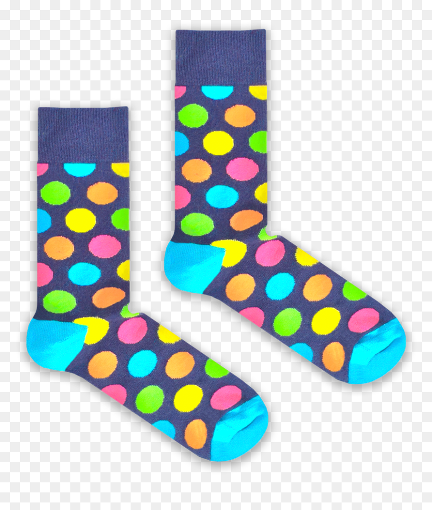 Sock, HD Png Download - polka dot background png