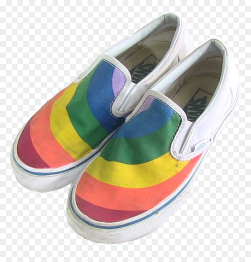 Rainbow Shoe Aesthetic Png, Transparent Png - baby shoes png