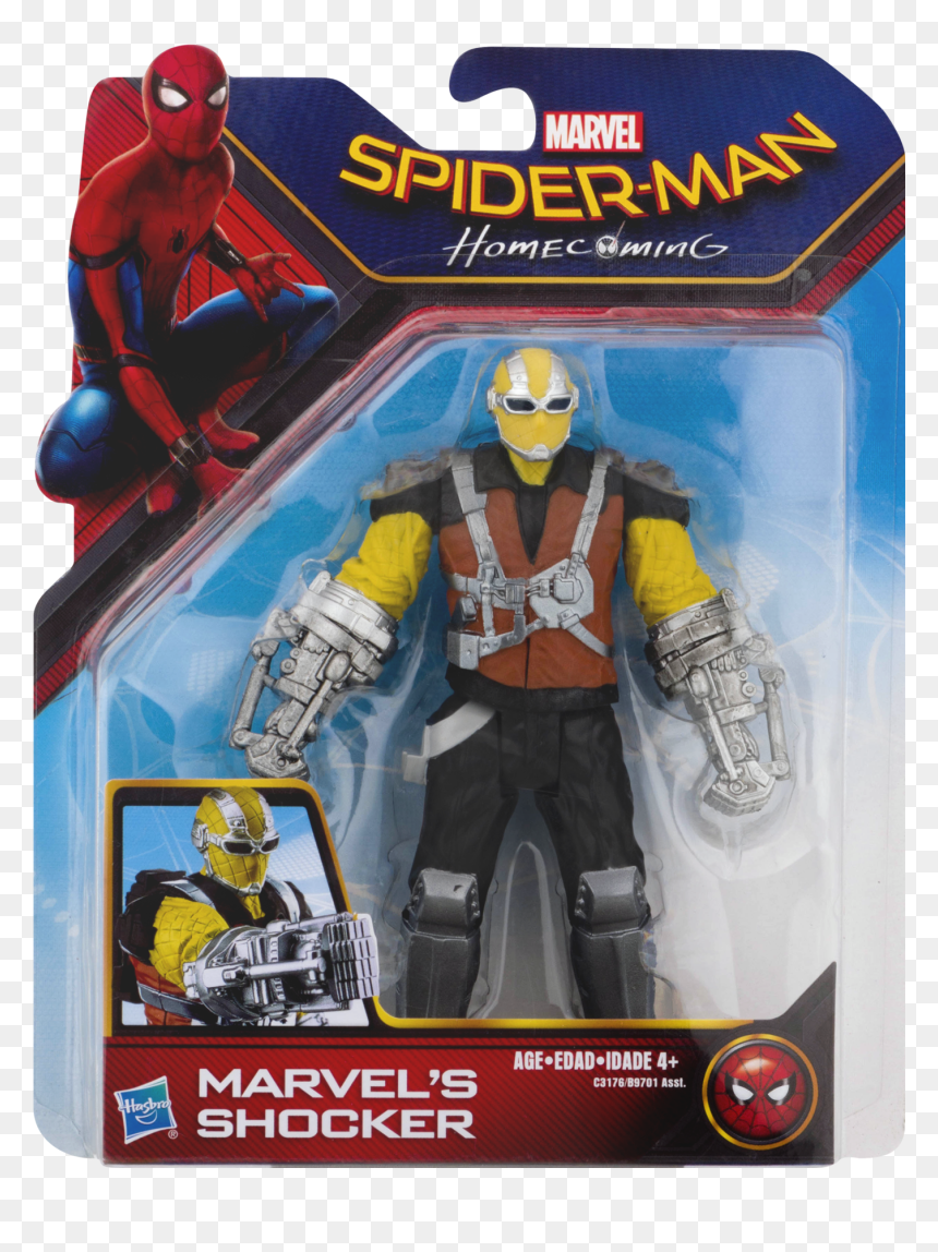 Action Figures Shocker Marvel, HD Png Download - spider-man homecoming png