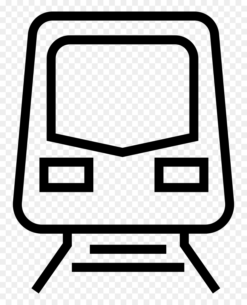 Train Front Outline - Train Icon Outline Icon, HD Png Download - train front png