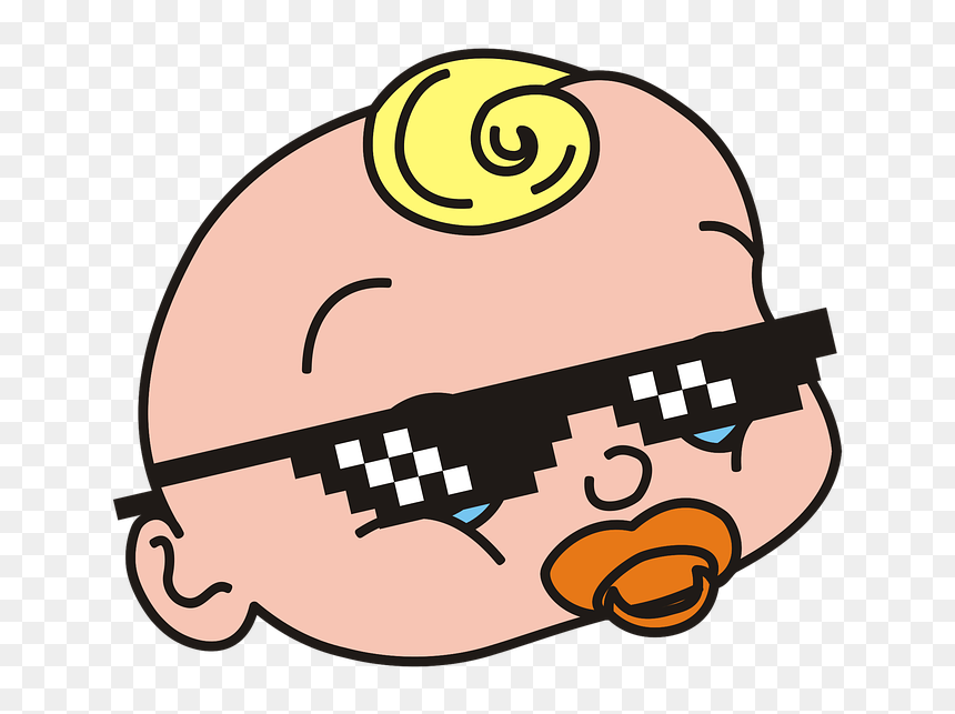 Transparent Newborn Baby Png - Thug Life Glasses Dog, Png Download - thug life png transparent