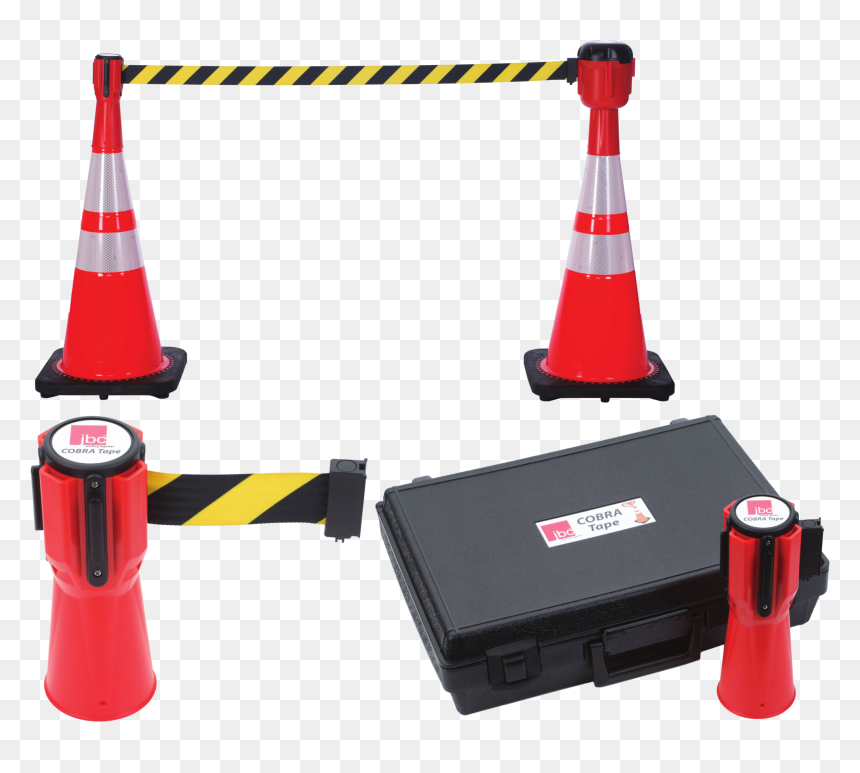 Cobratape - Traffic Cones Chain, HD Png Download - warning tape png