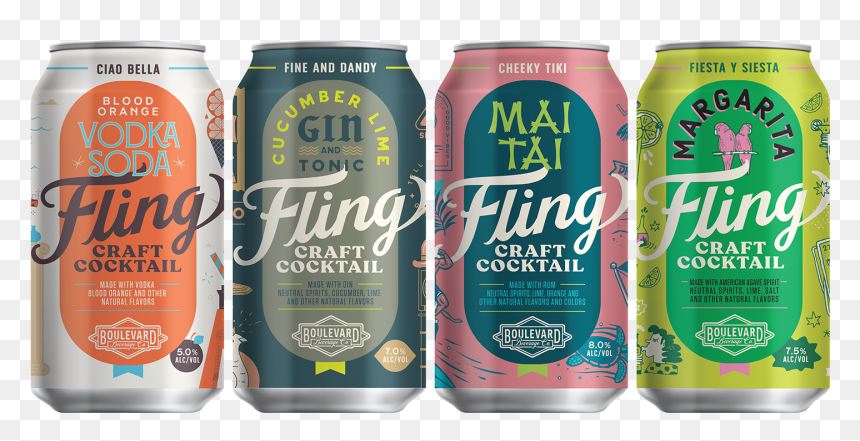 Boulevard Fling Cocktails, HD Png Download - mixed drink png