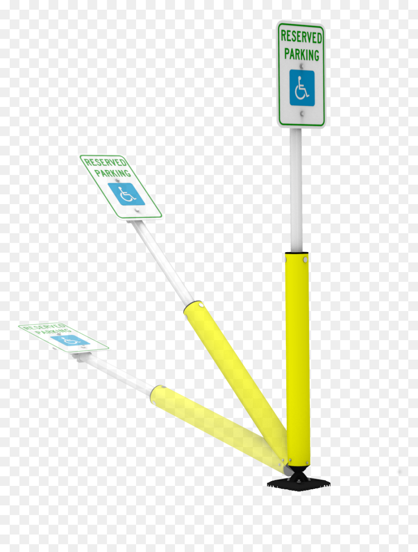 Sta-rite Sign Post With Bollard Protection - Health Care, HD Png Download - sign post png