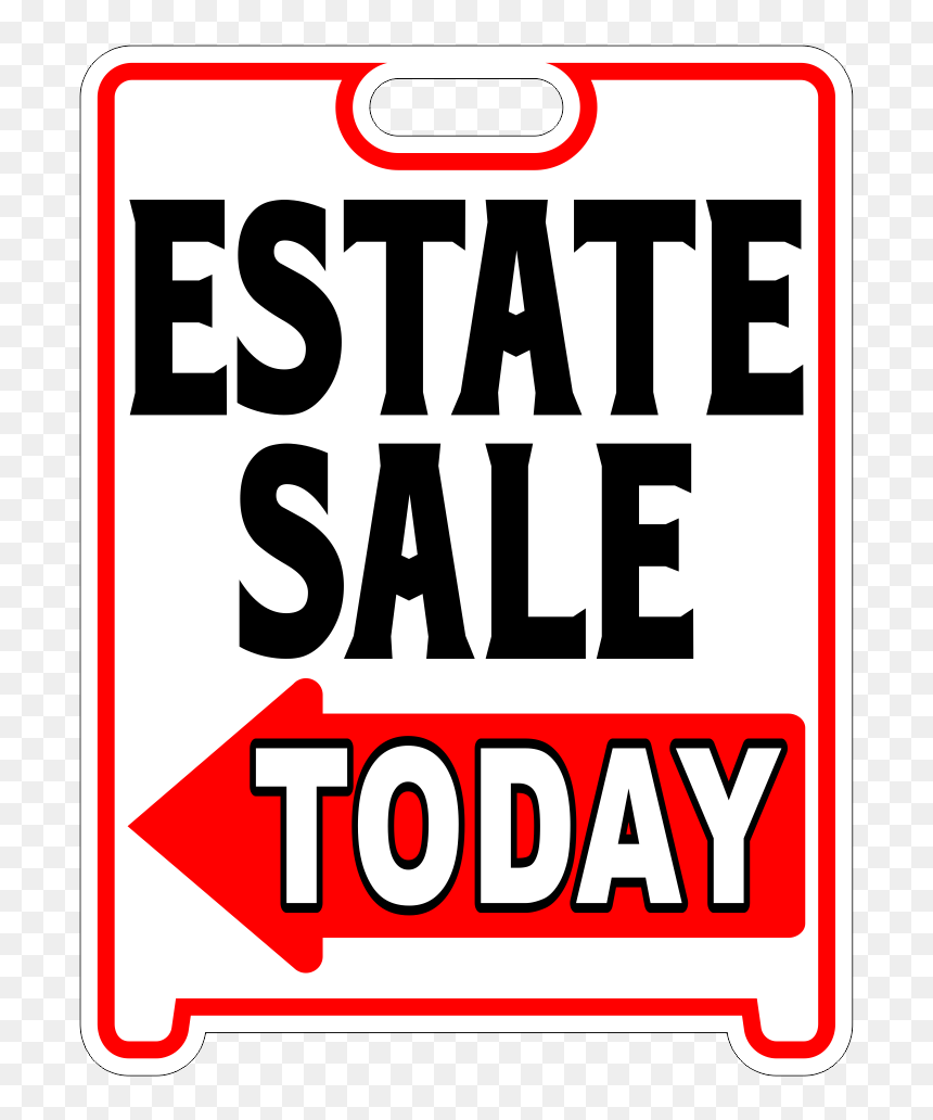 Estate Sale Sign Png, Transparent Png - sale sign png